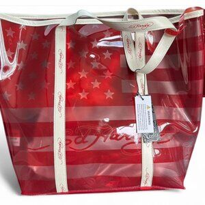 Ed Hard American Flag PVC Tote